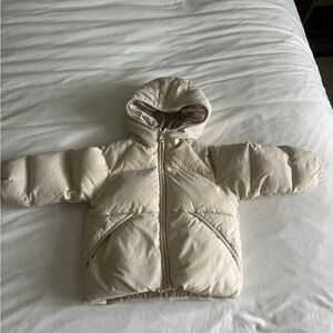 Zara Kids Cream Puffer Jacket